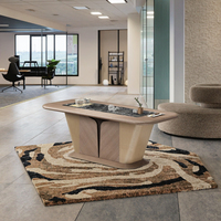 Mesa de Centro Contemporánea Multiusos, Ahorradora de Espacio, Moderna, Ecológica, Duradera, con Tapa de Madera y Tablero de Fibra de Alta Densidad