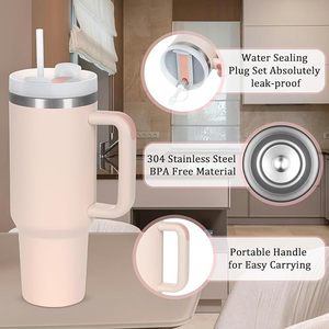 Borraccia Termica Minimalista da 40 oz con Cannuccia, <span class=keywords><strong>Tazza</strong></span> Termica a Doppia Parete per Scuola, Disponibile negli USA - Product Image 1