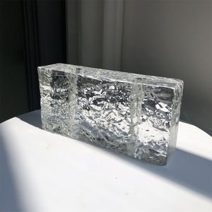 ADL 50*100*200mm modello in pietra trasparente bianco cristallo trasparente mattoni blocchi di vetro piastrelle di vetro con fori per la decorazione - Product Image 2