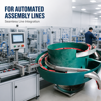Alimentateur vibrant à bol ZETONG avec moteur PLC en acier inoxydable, sortie haute vitesse 750W/220V, garantie 1 an pour l'industrie de la papeterie