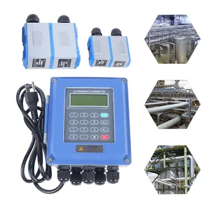 Compteur de <span class=keywords><strong>d</strong></span>ébit <span class=keywords><strong>d</strong></span>'eau ultrasonique sans contact, <span class=keywords><strong>mesure</strong></span> avec une précision de 1 %, enregistrement des données sur carte SD, large plage de tension, acier ABS - Product Image 3
