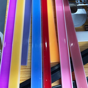 โป๊ะโคม Pmma สำหรับไฟ <span class=keywords><strong>LED</strong></span> อะลูมิเนียมโปรไฟล์ช่องที่มีสีสันฝาครอบตัวกระจายแสงสำหรับ <span class=keywords><strong>LED</strong></span> แบบเส้นตรง - Product Image 5