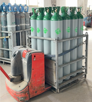 Bouteille de gaz argon haute pureté 99,999 %, 200 bars, pour soudage industriel, avec valve et bouchon