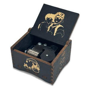 Caja de música portátil de madera de Anime al por mayor caja de música de juguete de Halloween de dibujos animados creativos con manivela automática para niños regalo de feliz cumpleaños - Product Image 3