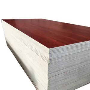 Tahan Air Formica Melamin Papan Kayu Lapis E1 Poplar Melamin Kertas Kantor Bangunan E0, E1 untuk Furnitur dan Kabinet 1220*2440Mm