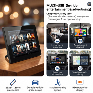 Reproductor <span class=keywords><strong>de</strong></span> Publicidad LCD Táctil <span class=keywords><strong>de</strong></span> 10 Pulgadas con Ranura para Tarjeta SIM 4G LTE, Señalización Digital con Texto Animado para Promoción Interior <span class=keywords><strong>de</strong></span> Taxis y Autobuses - Product Image 2