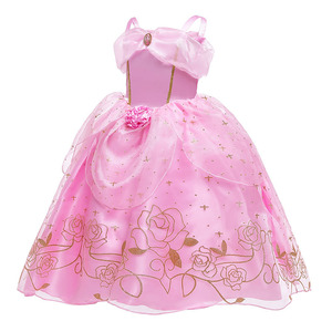 Vente chaude en 2024 filles Costume de fée princesse jaune fille princesse Costume GPHC-011 - Product Image 5