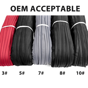 Fermeture éclair en nylon personnalisée avec <span class=keywords><strong>curseur</strong></span>, fermeture éclair en nylon 3 5 7 10 pour sacs à bagages, chaussures, breloques, ruban de fermeture éclair 5 en nylon - Product Image 6