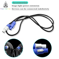 Équipement d'éclairage de scène, câbles d'alimentation DMX AC Powercon, câbles d'alimentation entrants et sortants et câbles DMX