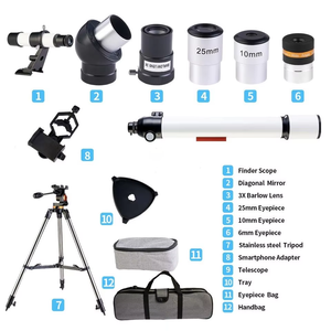 Trípode Industrial Ajustable de Aluminio AKX F50080M, Apertura de 60 mm, Longitud de 900 mm, Refractor Astronómico, Regalo - Product Image 5