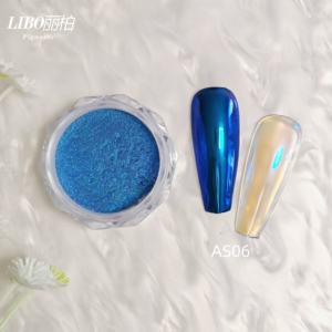 LIBO 2026 Polvo Aurora Semitransparente de Verano, 6 Colores, Polvo Fino para Uñas, Polvo Cromado Espejo - Product Image 3