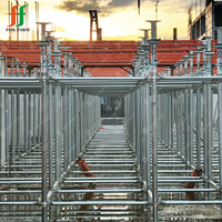 Étais de coffrage métalliques robustes réglables pour échafaudage, supports de coffrage, étais télescopiques pour assainissement de chantier