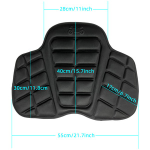 Housse de siège absorbant les chocs 3D, mousse EVA 55cm x 40cm, pour scooter électrique, moto, utilisation toutes saisons - Product Image 1