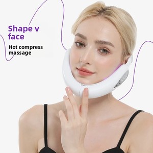 Reductor de mentón doble Masajeador de elevación facial V-Line Lift up Belt 3 Color Light Face Adelgazamiento Masajeador de vibración - Product Image 2