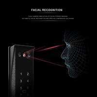 Tuya vidéo serrure électronique porte en verre entrée sans clé serrure intelligente Wifi 3D serrure de porte intelligente avec caméra et empreinte digitale