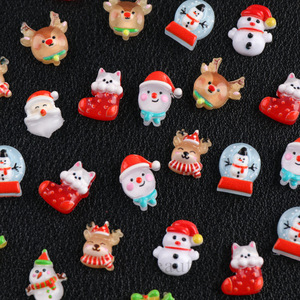 จี้ตกแต่งเล็บรูปต้นคริสต์มาส 3 มิติ ของตกแต่งเล็บลายคริสต์มาสแบบสเตอริโอ เครื่องประดับสำหรับงานเทศกาล สำหรับทำเล็บ DIY อุปกรณ์ขายส่งสำหรับร้านทำเล็บ - Product Image 5