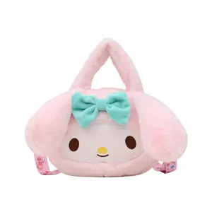 HL Лидер продаж Аниме мультяшная сумка Kuromi Мелодия Cinnamoroll плюшевая сумка Sanrie Кошелек для монет Sanris плюшевая сумка через плечо для девочек