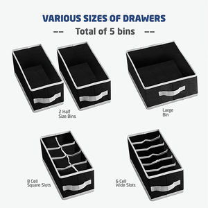 Armario plegable personalizado de 7 estantes, armario colgante resistente, organizador de <span class=keywords><strong>cajones</strong></span>, almacenamiento de plástico, bolsas de ropa, almacenamiento organizado - Product Image 4