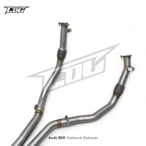 Échappement sport à soupapes COC pour <span class=keywords><strong>Audi</strong></span> RS4/<span class=keywords><strong>RS5</strong></span> B9/B9.5 2.9T 2017-2024, tuyau d'échappement en acier inoxydable, embouts noirs RS - Product Image 2