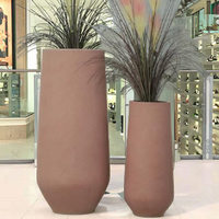 Pot Bunga Multi-warna Terlaris untuk Taman Luar Ruangan, Pot Tanam dari Serat Tanah Liat, Ramah Lingkungan, Ringan