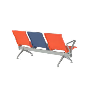 Banc d'attente public moderne en métal sur mesure à 4 places pour salle de sport et parc - Product Image 3