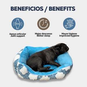 Cuccia per Animali Yommy Cloud, Morbida e Accogliente in Cotone, Letto Caldo e Confortevole per Cani e Gatti, Cuscino per Dormire per Piccoli Animali - Product Image 5