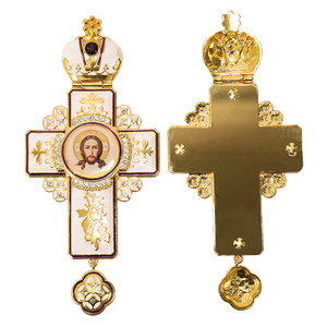 Mạ vàng Tôn Giáo chính thống crucifix Jesus Hy Lạp Nga Ukraine palestine Ethiopia biểu tượng Chéo Mặt Dây chuyền vòng cổ cho prist - Product Image 5