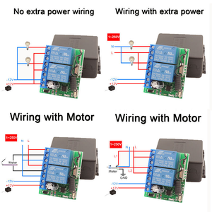 <span class=keywords><strong>RF</strong></span> 433Mhz DC 12V 10A relè 2CH Wireless <span class=keywords><strong>RF</strong></span> interruttore di controllo remoto trasmettitore con ricevitore - Product Image 3