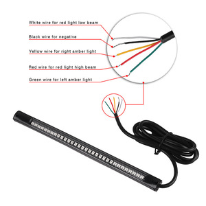 Fábrica al por mayor 48 lámpara SMD motocicleta lámpara LED barra de luz freno y señal de giro carcasa motocicleta licencia cola - Product Image 2