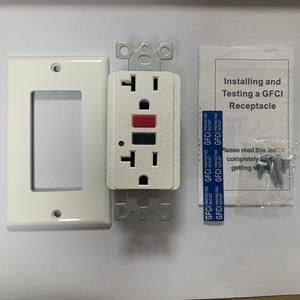 20A GFCI 220V 콘센트 누전 차단기 이중 콘센트, 250V GFCI 전기 콘센트, 벽면 소켓 - Product Image 4