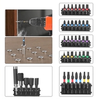 45 embouts de tournevis magnétiques de qualité industrielle OEM DIY pour visseuse à chocs, en acier S2, tête hexagonale, finition oxyde noir, marque LXD 1