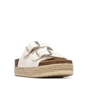 Sandalias de Mujer Color Crema con Suela de Cuerda, Tacón de 4.5 cm, Talla 38 - Product Image 2