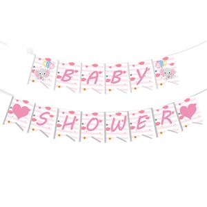 Artículos para Fiesta de Niña con Temática de Elefante Rosa: Mantel, Vajilla, Plato, Vaso, Pancarta, Servilletas, Set de Decoración - Product Image 6