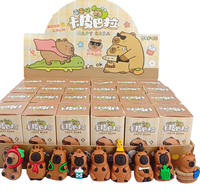 Figurines d'action en PVC Anime en gros, jouets personnalisés Kawaii Capybara pour enfants, boîtes mystères