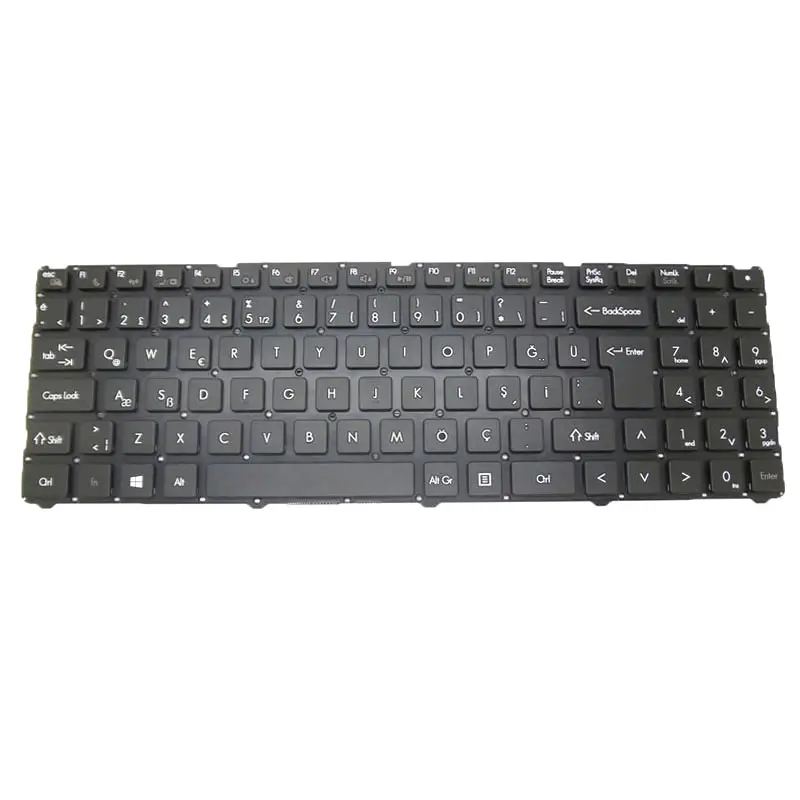 لوحة المفاتيح لابتوب كوانتا TWD TWS MP-12K76TQ-920 AETWDA00010 تركيا TR الأسود بدون إطار جديد