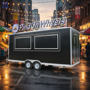 Remorque alimentaire CAMPTRL entièrement équipée, restaurant, remorque de restauration commerciale, camion de nourriture, chariot avec cuisine complète - Product Image 1