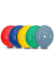 Discos de Goma Natural Coloridos, Ecológicos, Antideslizantes y Duraderos para Levantamiento de Pesas, Sentadillas, Peso Muerto, Levantamiento de Cadera con Mancuernas - Product Image 1