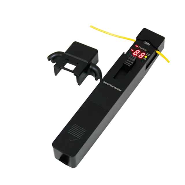 Professional Handheld Fiber Optic Identifier Visual Fault Locator Detect Trace Live Optical Signals for Network Maintenance