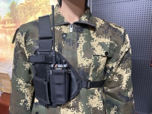 X8 gilet <span class=keywords><strong>da</strong></span> uomo e <span class=keywords><strong>donna</strong></span> in Nylon tattico per Rig con zaino e borsa anteriore accessorio per Walkie Talkie - Product Image 5