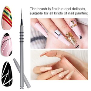 6Pcs Thiết Lập Dài Dòng Mỏng Tốt Vẽ Móng Tay Nghệ Thuật Lót Bàn Chải Cao Cấp Chất Liệu Nylon Cho Dotting Và Sơn Móng Tay Nghệ Thuật Công Cụ - Product Image 5
