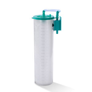 Contenitore Monouso Verde Hispa da 2000ml per Drenaggio e Aspirazione Medica, per Sala Operatoria e Reparto Chirurgico, Classe I - Product Image 4