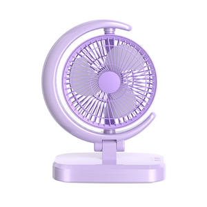 Nuevo Mini Ventilador Eléctrico USB Recargable, Silencioso, con Luz LED, Viento Fuerte, 3 Velocidades Ajustables, para Hogar, Oficina, Escuela - Product Image 1
