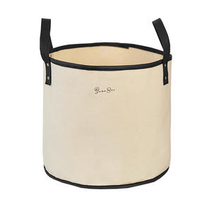 Panier de rangement pliable Joan Ben en toile, rond, taille moyenne et grande, pour jouets, vêtements, linge, organisateur, style minimaliste japonais - Product Image 5