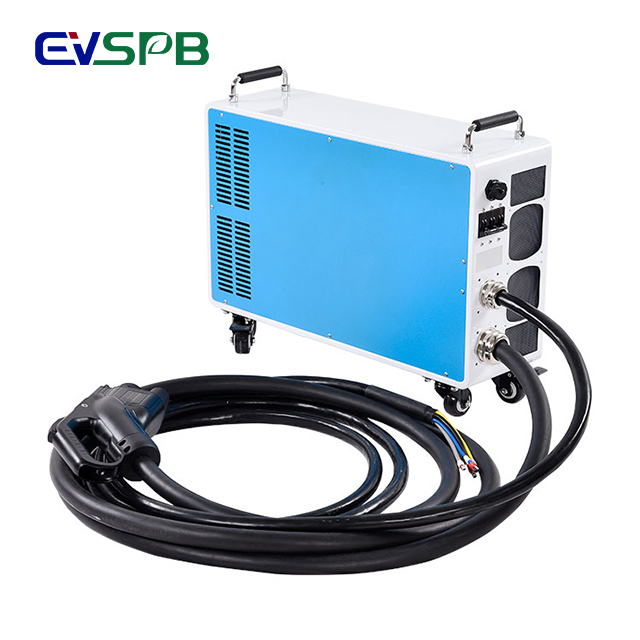 Fast EV Car RGV Portable DC Charger New 450V/750V Lithium Battery Charger with 7Kw 15Kw 20Kw 30Kw Battery Pack Options