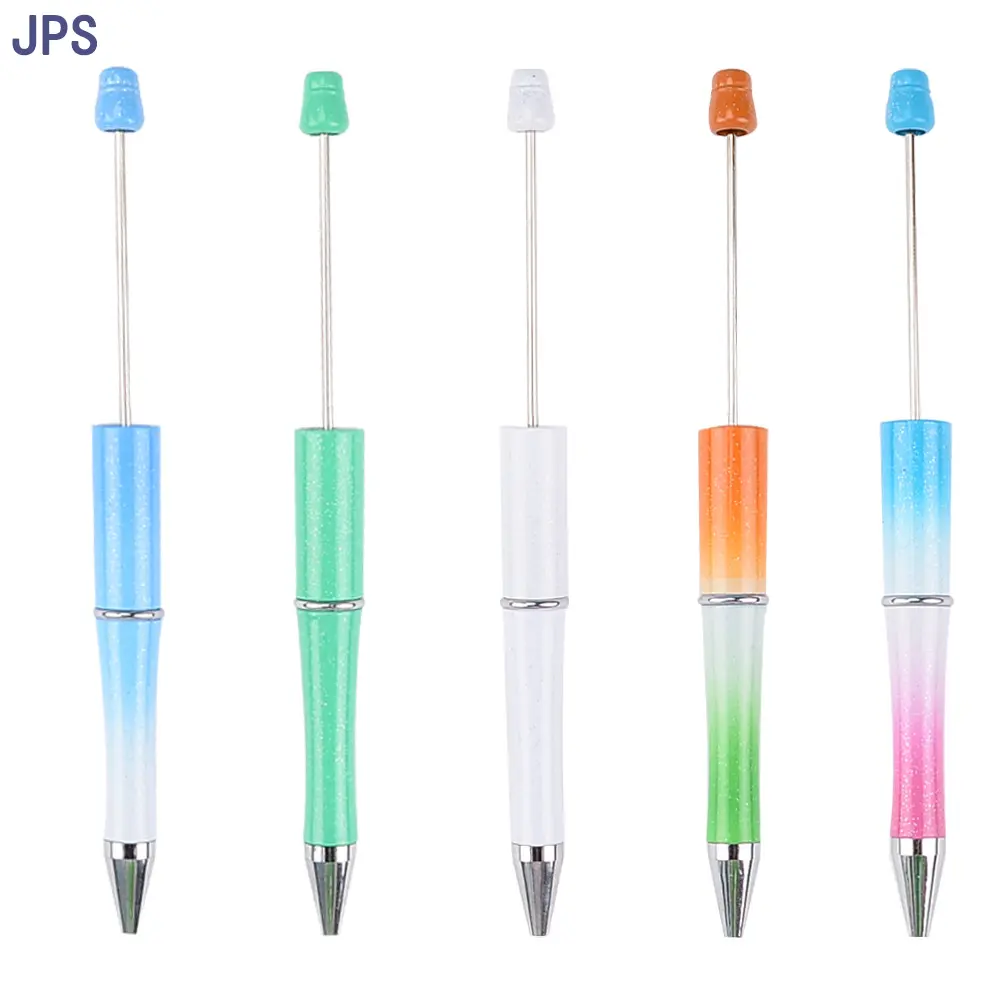 JPS OEM Diy Pen Parts Personalized Silicon Beaded Diy Beadable Ballpoint Pens