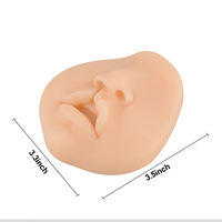 Tampon de suture avancé Modèle de pratique de suture de lèvre mixte bilatérale en silicone-Réaliste pour la formation chirurgicale médicale