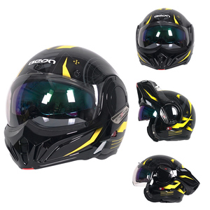 Mũ bảo hiểm mô tô đa năng, kiểu dáng mở, dành cho đua xe, có thể mở lên, tích hợp <span class=keywords><strong>bluetooth</strong></span> (tùy chọn), chất liệu ABS, dành cho nam, B707 2025, bán buôn. - Product Image 4