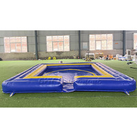 Équipement de location pour fêtes : Ensemble de jeu de joute de gladiateurs gonflable pour 4 personnes, avec arène et bâtons de joute, pour adulte, extérieur
