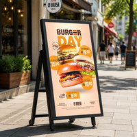 Afficheur numérique LCD portable de 43 pouces pour extérieur, écran haute luminosité 1800, panneau de menu LCD étanche IP65 avec contrôle WiFi