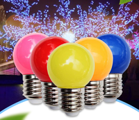 Ampoule LED G45 B22 E27 1W 2W 3W pour jardin, décorations de Noël, globe en plastique, couleur, SMD 6000K lumière du jour, certifiée CE, 20000 heures
